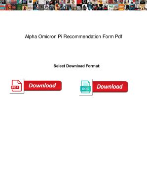 alpha omicron pi recommendation.